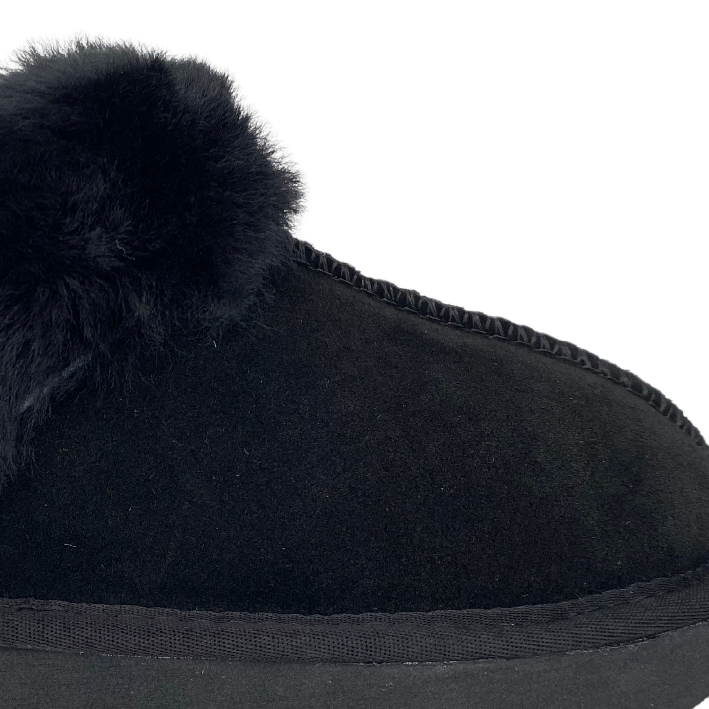 Pantuflas Mujer Chifleras Negro