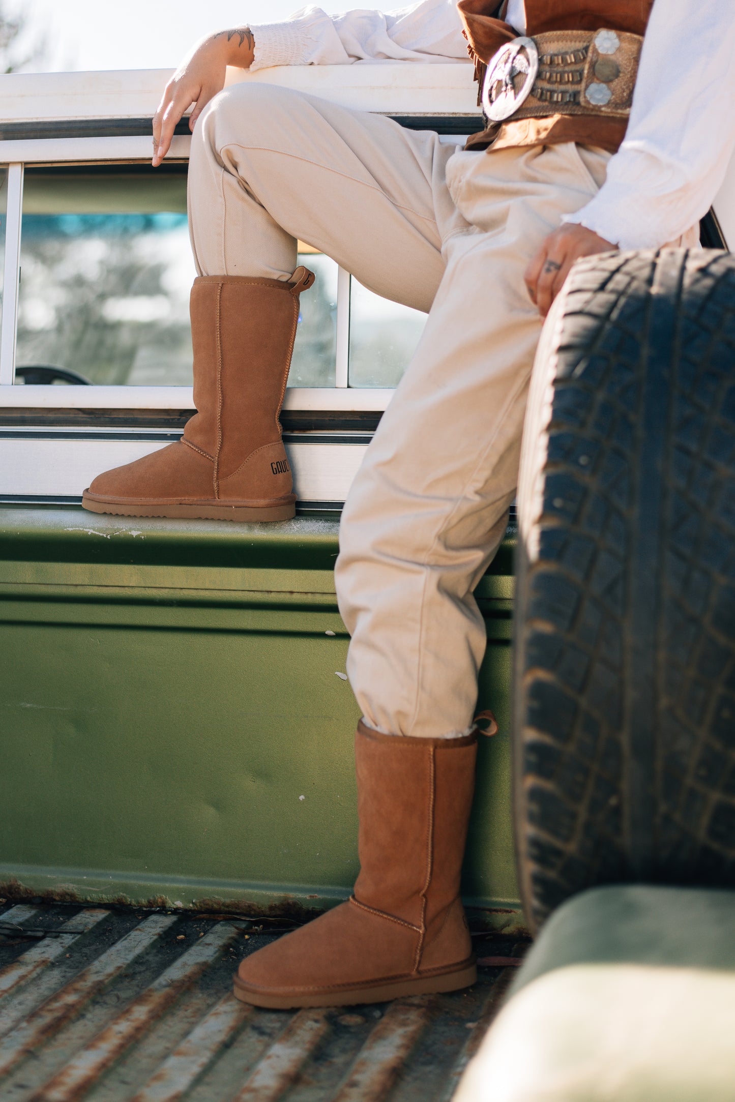 Botas Mujer Rudas Camel